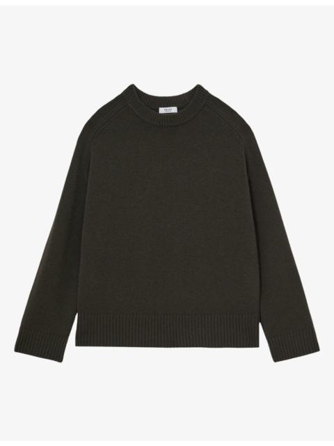 REISS Riley Long-Sleeve Wool and Cashmere Jumper
