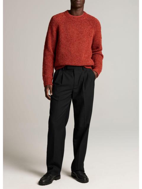 Vince Louie Relaxed Twill Double-Pleated Trouser