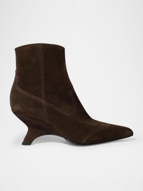 SIMKHAI Shadow Suede Western Booties