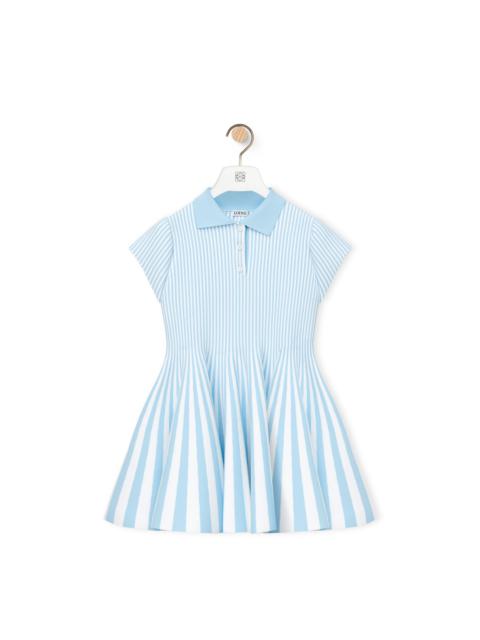 Loewe Striped mini dress in viscose blend knit