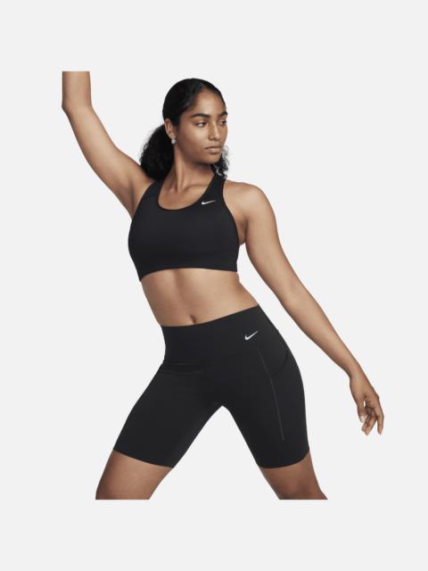 Nike Women's Universa Medium-Support Mid-Rise 8" Biker Shorts with Pockets