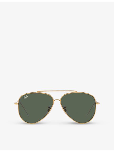 Ray-Ban RBR0101S Aviator Reverse metal sunglasses