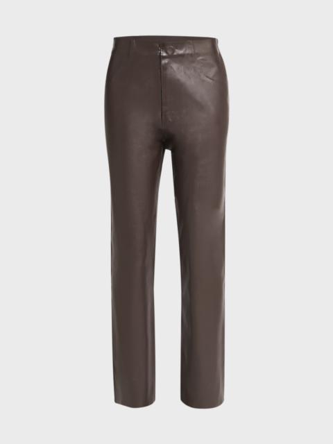 High Waisted Straight Fit Trousers