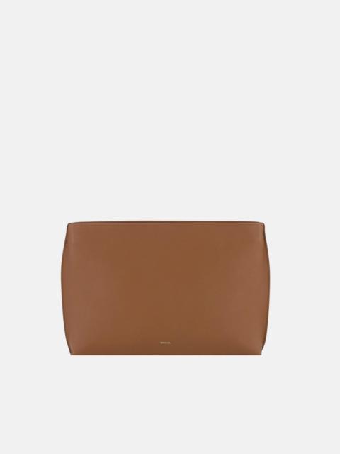 Vince Nappa Leather Zip Pouch