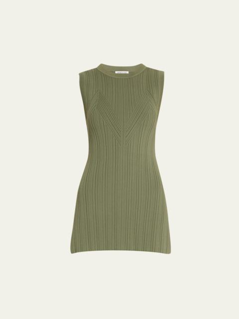 VERONICA BEARD Semma Sleeveless Ribbed Sweater