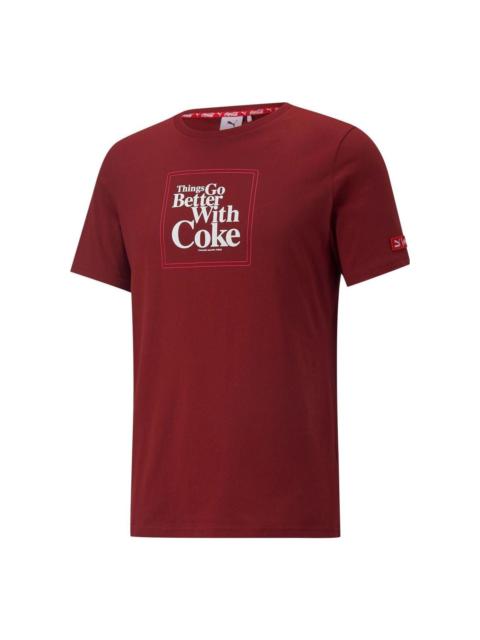 PUMA X Coca Cola Graphic Tee 'Red' 536158-22