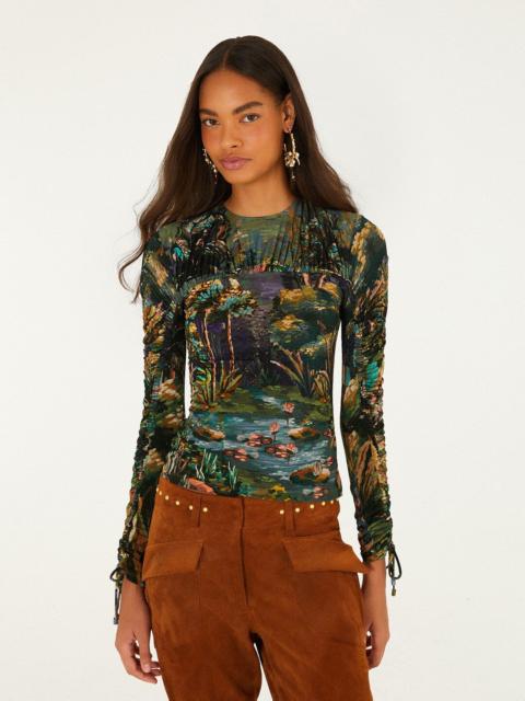 FARM RIO Petricor Long Sleeve Blouse