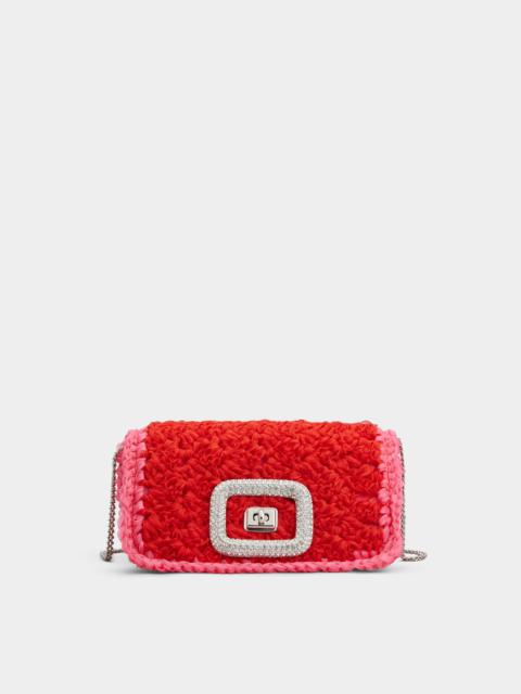 Roger Vivier Viv' Choc Organza Jewel Mini Bag in Fabric