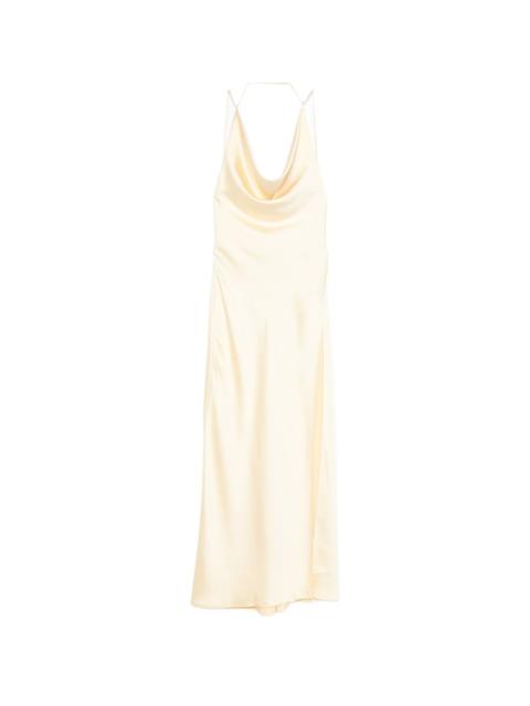 THE ANDAMANE Vera cowl-neck maxi dress