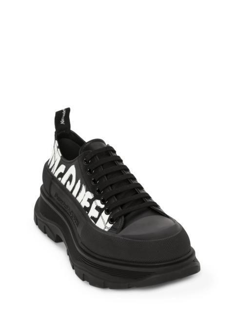 Tread Slick Graffiti Low Top Sneaker in Black/White