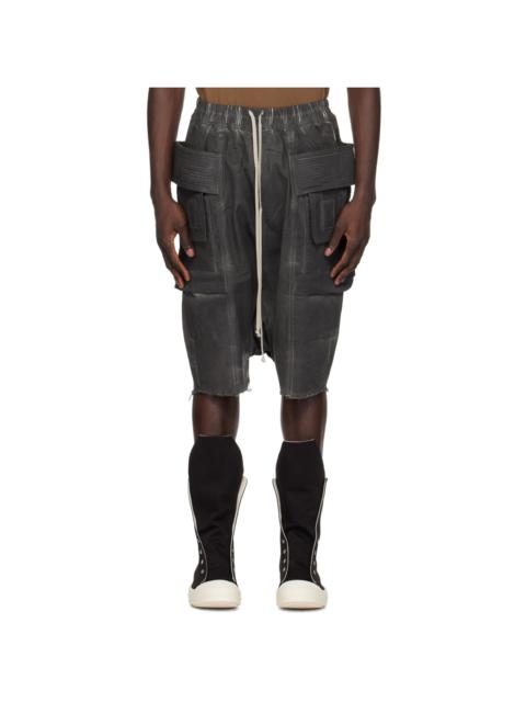 Rick Owens DRKSHDW Gray Creatch Denim Shorts