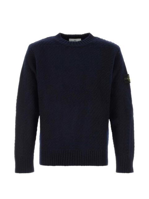 Stone Island Stone Island Logo-patch Waffle-knit Sweater