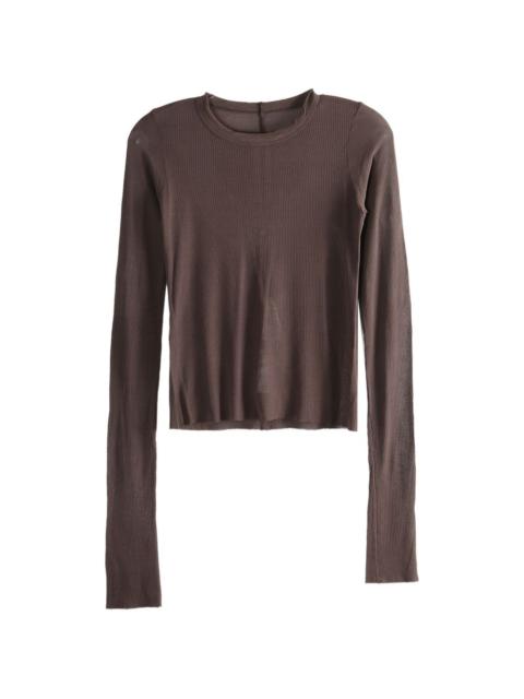 Rick Owens ribbed long-sleeved top