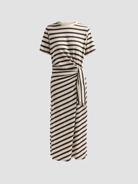 rag & bone Women's The Slub Striped T-Shirt Midi-Dress - Cream Multi