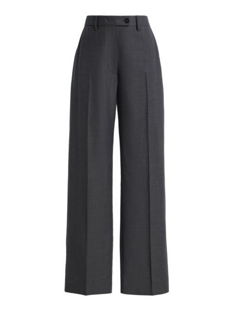 CO Wool Straight-Leg Pants grey