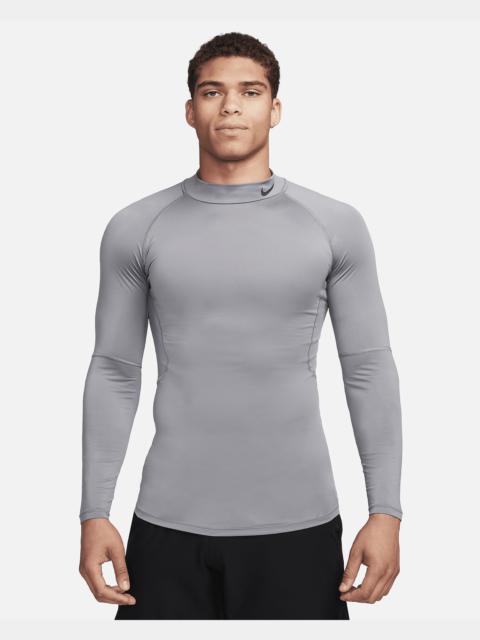 Nike Pro Men's Dri-FIT Fitness Mock-Neck Long-Sleeve Top