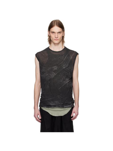 Julius Black Coilmon Sleeveless Tank Top