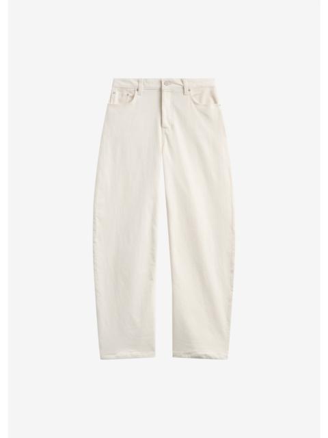 The Frankie Shop Caistor Corduroy Barrel Leg Pants - Ivory