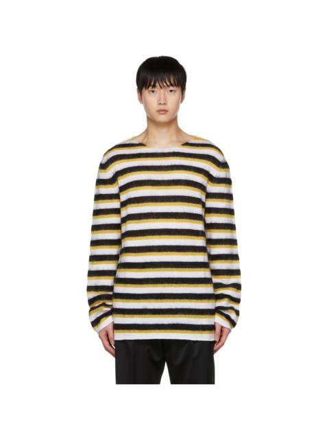 Marni Black & Yellow Striped Sweater