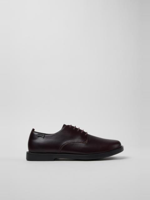 CAMPER Don Brown Leather Shoes for Men.