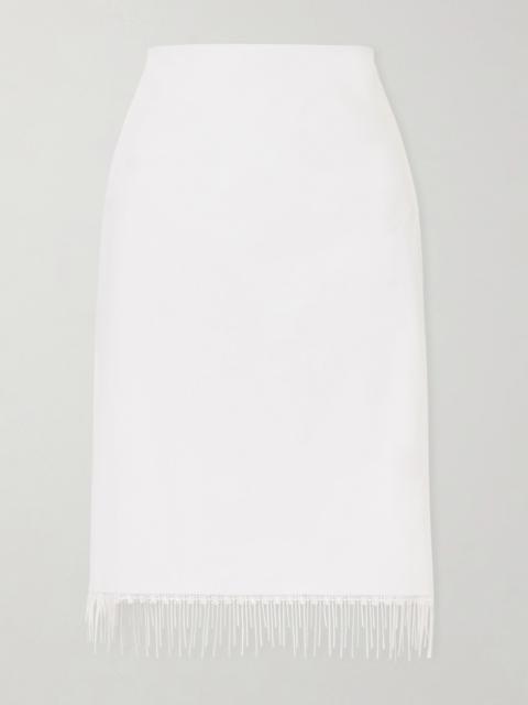 RÓHE Sajam Lace-trimmed Cotton Midi Skirt
