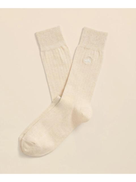 Brooks Brothers Cotton Blend Ribbed Socks