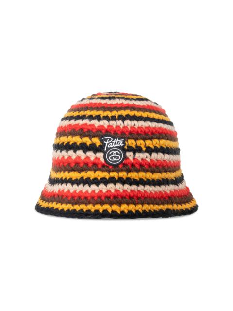 Stussy x Patta Striped Knit Bucket Hat 'Multicolor'