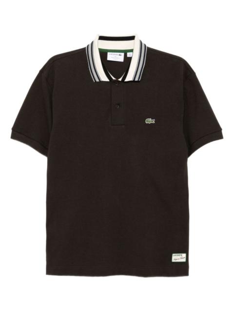 LACOSTE logo-embroidered polo shirt