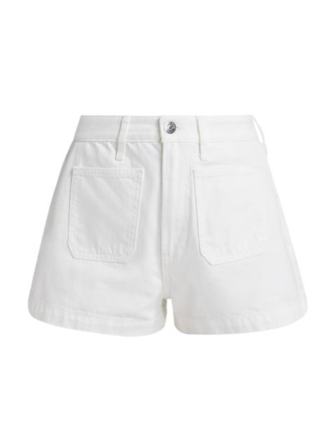 VERONICA BEARD Women's Timmi Patch Pocket Shorts - White