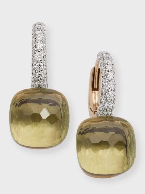 Pomellato Nudo 18K Rose Gold Gemstone & Diamond Drop Earrings