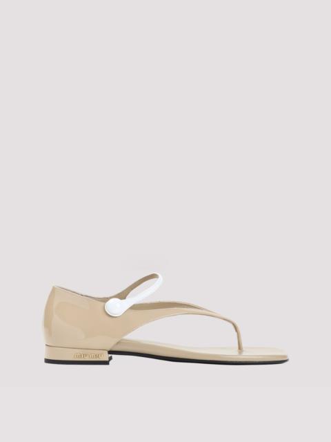 Miu Miu Sandals Nude & Neutrals