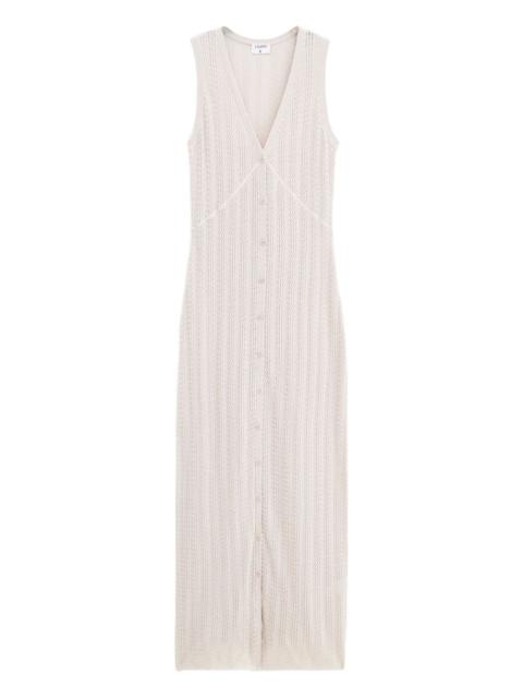 FILIPPA K V-neck button-fastening maxi dress