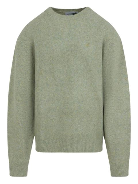 Carhartt crew-neck logo-embroidered sweater