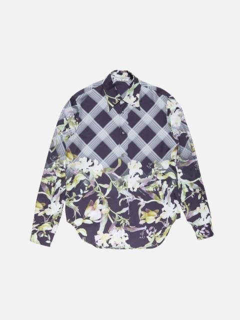 Acne Studios Printed button-up shirt - Navy multi