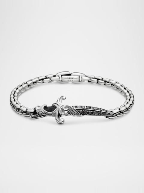 DAVID YURMAN Men's Waves Dagger Bracelet in Silver, 5mm