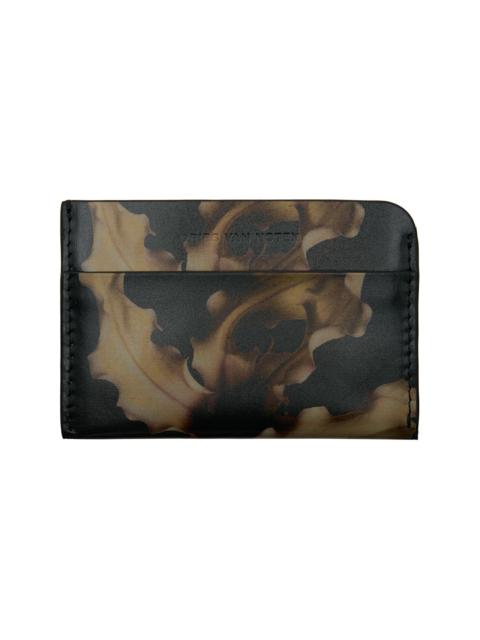 Dries Van Noten Black & Khaki Leather Card Holder