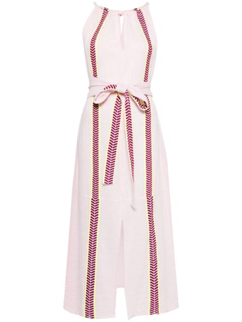 lemlem Ayana cotton-blend halterneck maxi dress