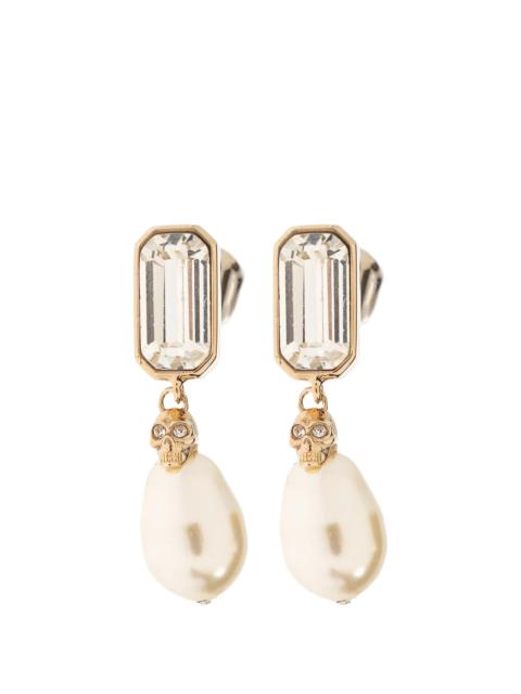 Alexander McQueen Alexander Mcqueen Skull Pearl Earrings