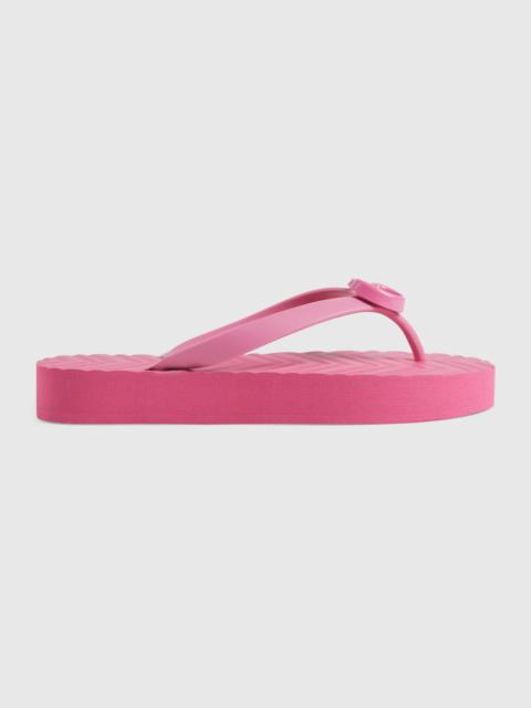 Women's chevron thong sandal