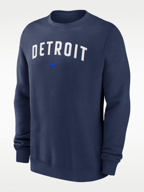 Nike Detroit Tigers 2-Hit Men's Nike MLB Pullover Crew