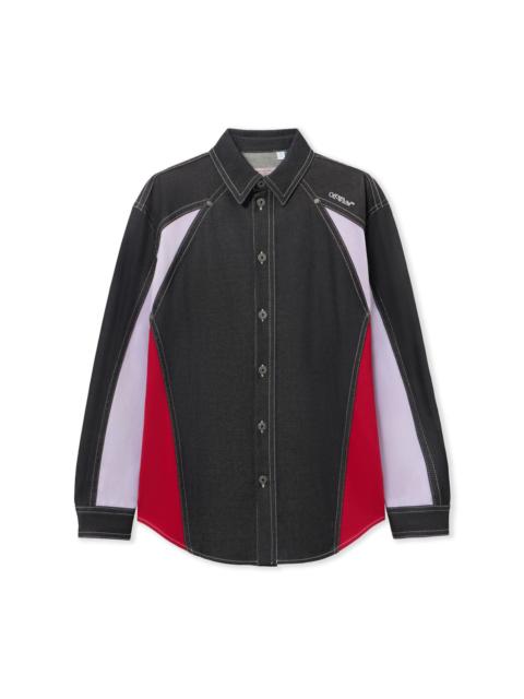 Off-White Color Block Military Overshirt