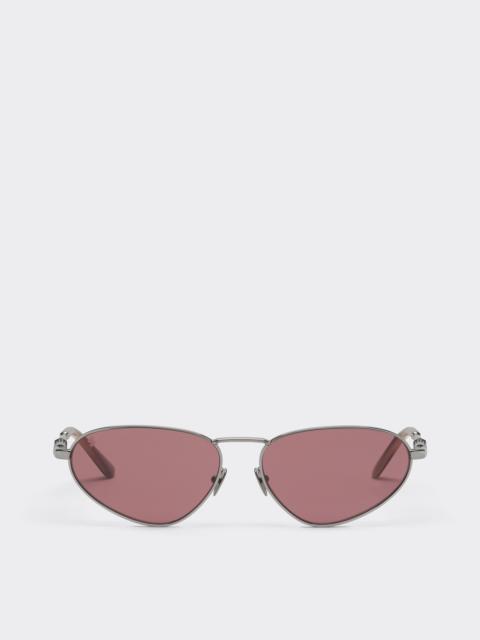 Ferrari Sunglasses in polished gunmetal metal with exclusive Contrast Pro™ lenses