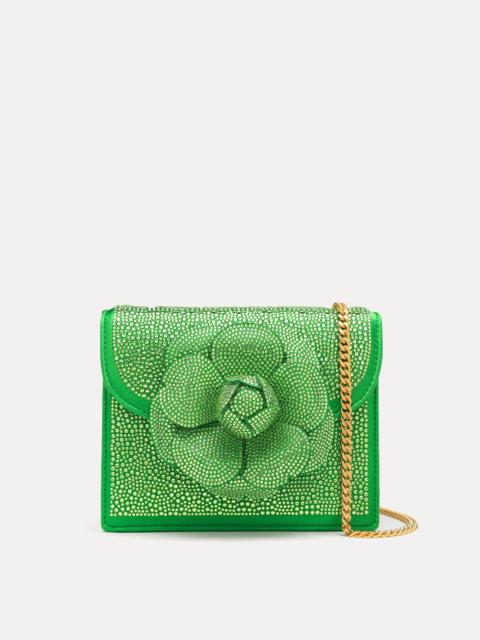Oscar de la Renta PAVE CRYSTAL MINI TRO BAG