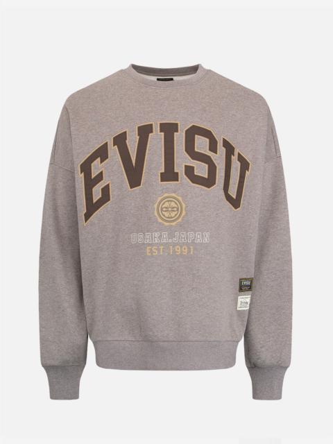 EVISU RETRO LOGO PRINT OVERSIZED SWEATSHIRT