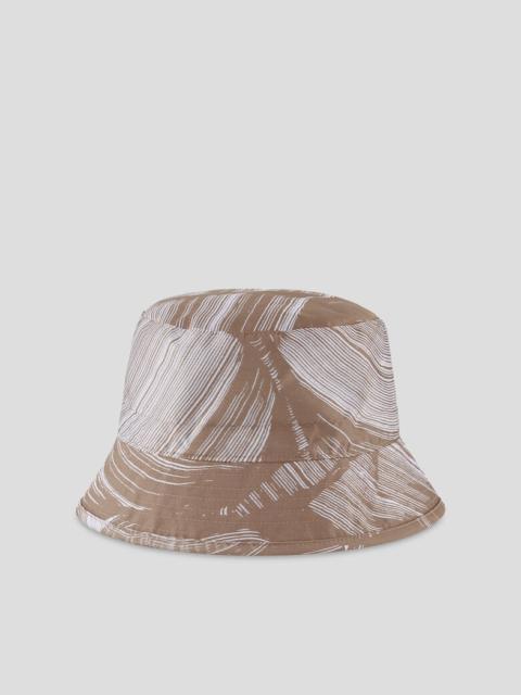 BOGNER Parli Bucket hat in Brown/Off-white