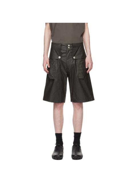 Brown Flap Shorts