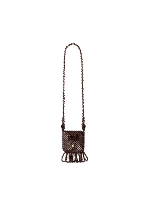 Lemaire Grigri beaded necklace bag