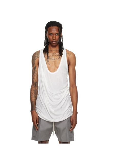 Rick Owens Off-White Tower Draped Pony Tank Top