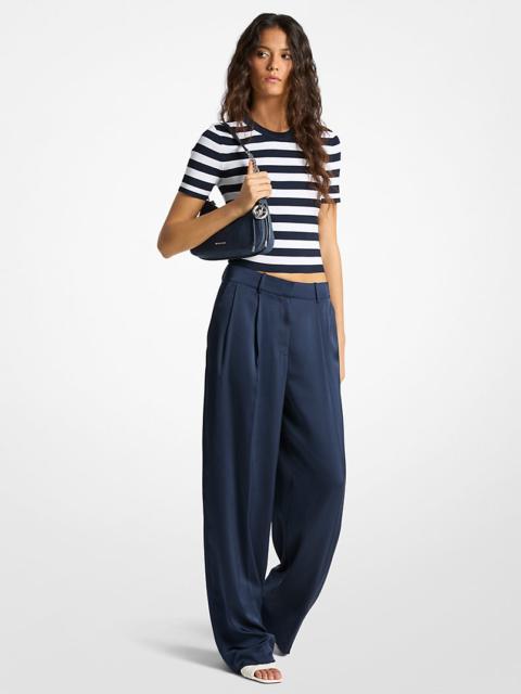 MICHAEL KORS Drapey Satin Wide Leg Pants