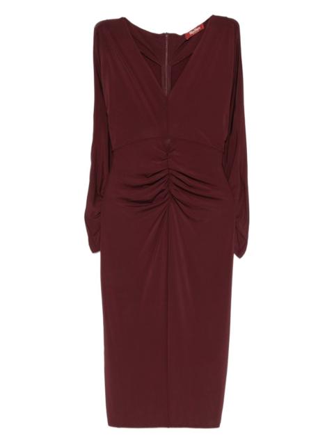 Max Mara ruched-detail long-sleeve midi dress
